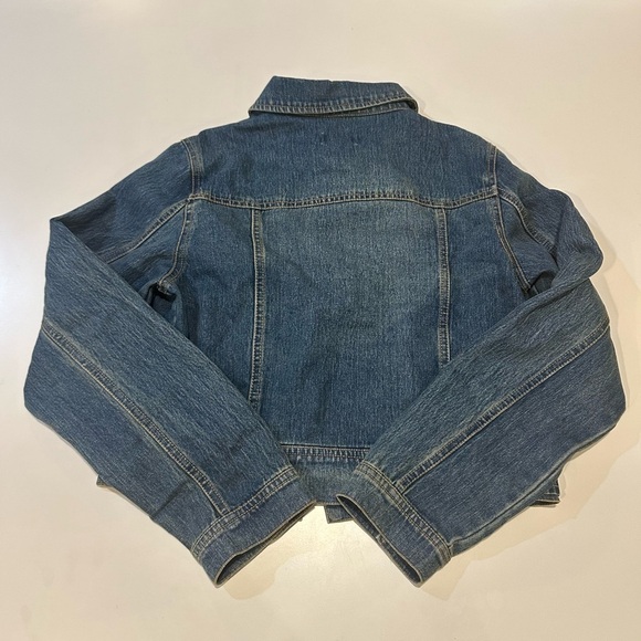Per Se Denim cropped Jacket Size Large - Picture 5 of 5